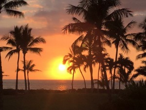 ハワイの夕日、ろまんっチック