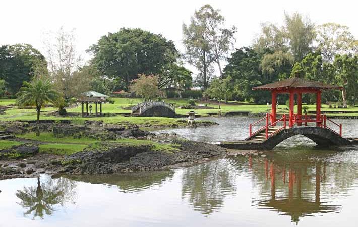 リリウオカラニ公園/Liliuokalani Gardens Park