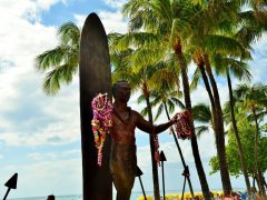 デューク・カハナモク像／Duke Kahanamoku Statue
