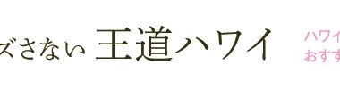 【絶対ハズさない王道ハワイ】①オアフ島 五つ星ビーチ