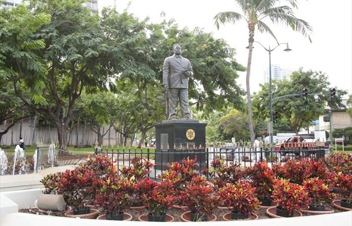 カラカウア王像/King Kalakaua Statue