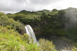 ワイルア滝でマイナスイオンを浴びリフレッシュ