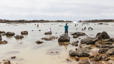 シュノーケルにピッタリのププケア・ビーチ