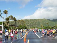 JALホノルルマラソン2018♪当日の朝、渡ハしてみました！