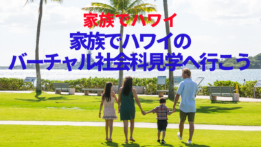 【家族でハワイ】家族でバーチャル・社会科見学に行こう！
