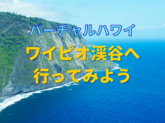 【バーチャルハワイ】ハワイの王族ゆかりの王の谷「ワイピオ渓谷」へ