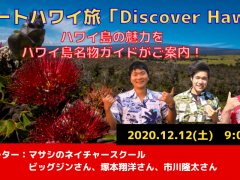 ハワイ島マサシのネイチャースクール・名物ガイド3名と巡るハワイ島バーチャル観光