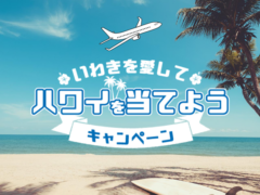 WEBから誰でも応募可能！ハワイ往復航空券やハワイアンズ日帰り入場券が当たる『いわきを愛してハワイを当てようキャンペーン』は2/14まで！