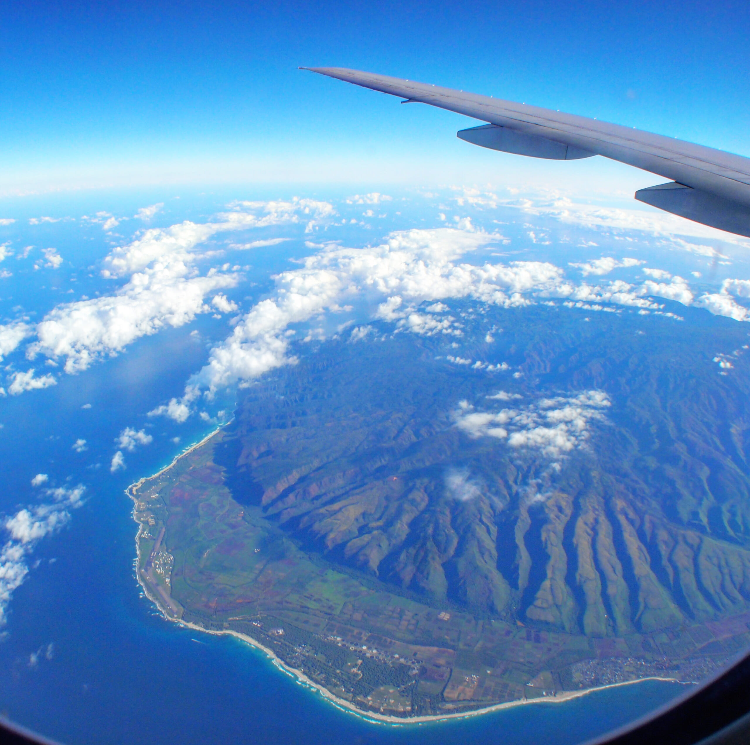 カウアイ島上空