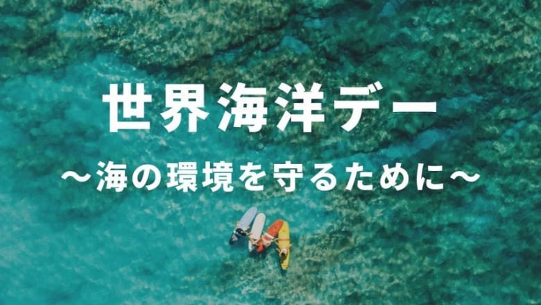 6月8日は『世界海洋デー』~きれいな海を守るためにわたしたちができること~
