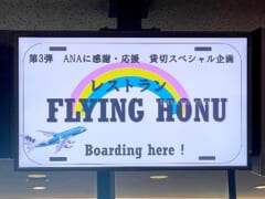 ANAの 「フライングホヌ／FLYING HONU」がレストランに？ 飛ばずに機内で旅気分！