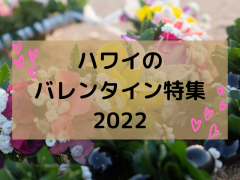 2022年　ハワイのバレンタイン情報！