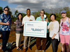 ヒルトングランドバケーションズ、マウイ島環境非営利団体「セーブ・ザ・ウェットランド・フイ」に5,000ドルを寄付