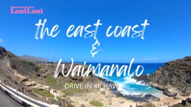 【4K HAWAII】ハワイの絶景スポットを見に行こう！東海岸からワイマナロをドライブ