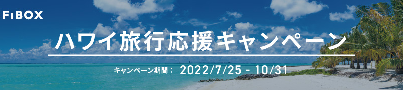 世界初の海外Wi-Fi自動レンタルサービス「WiFiBOX」WiFiBOXハワイ旅行応援キャンペーンハワイ渡航時にWiFiBOX利用で全員にbikiカードをプレゼント