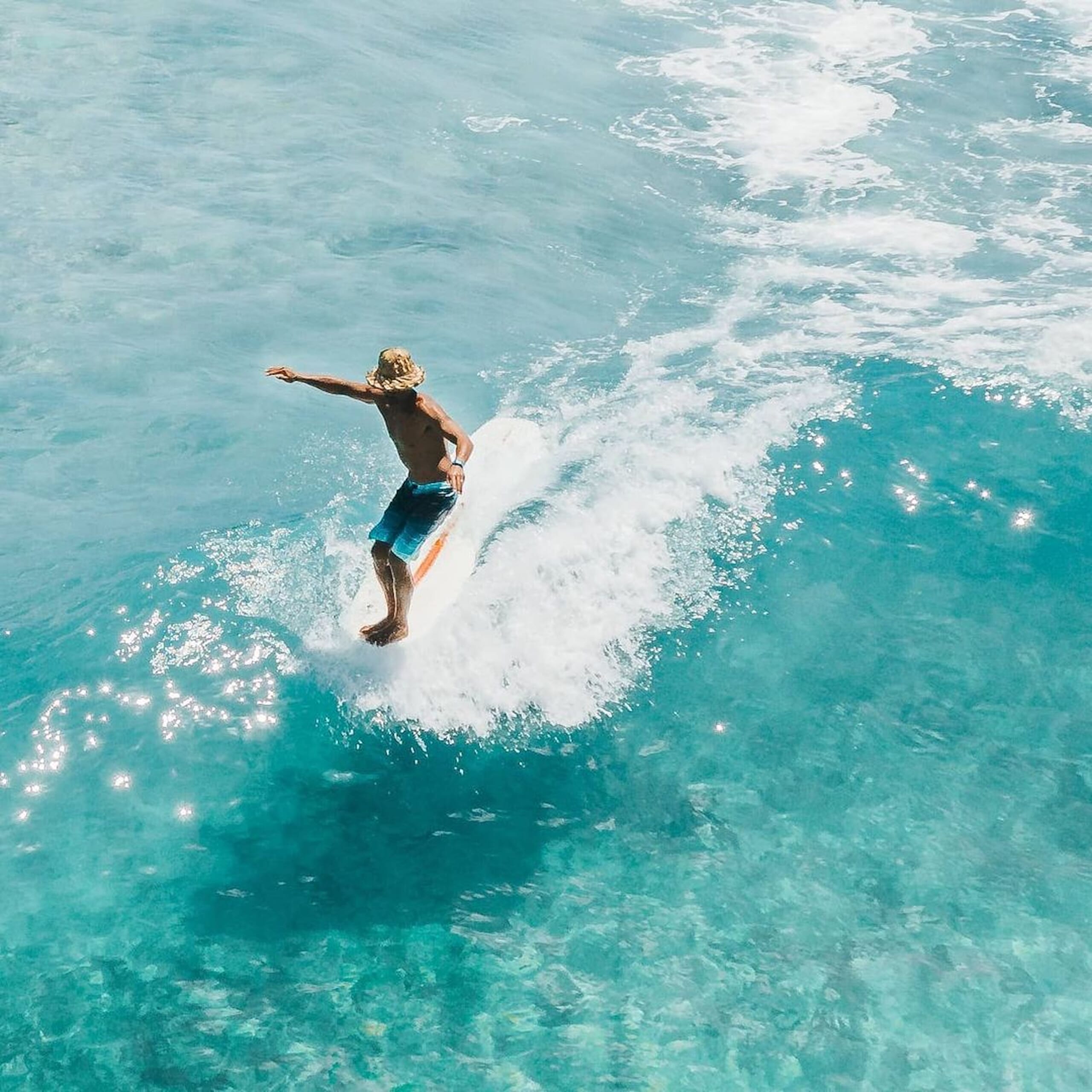 Aloha ロングボード クリーム色