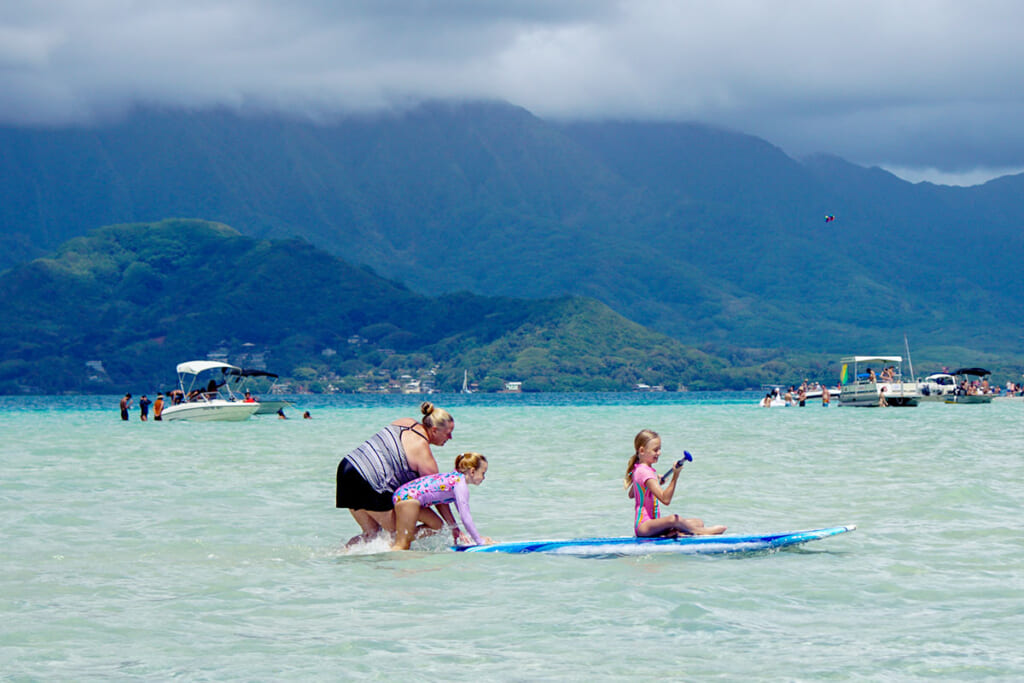 遠浅の海はお子様でも安心