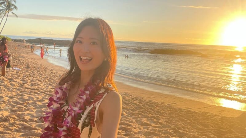 【ハワイ美女】年越しはハワイで！「Chisatoさん」の年越しハワイ旅行